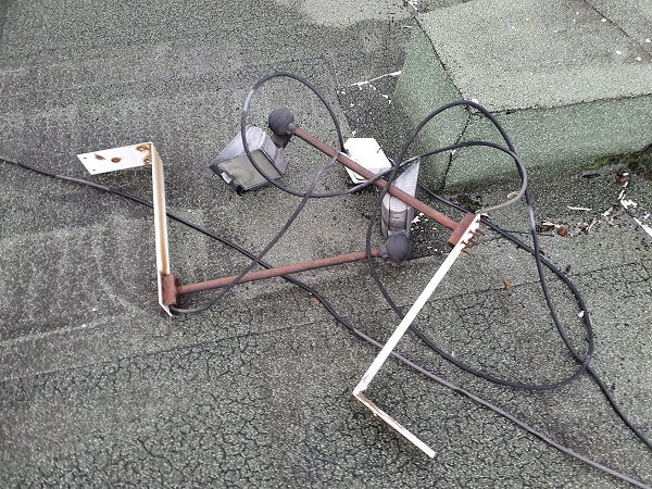 toiture non nettoyée